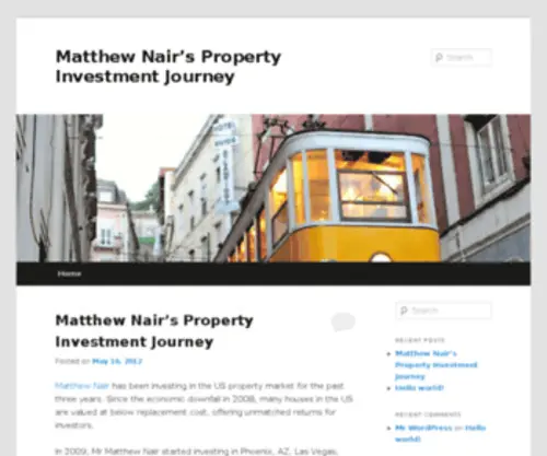 Matthewnair.co.nz(Matthew) Screenshot