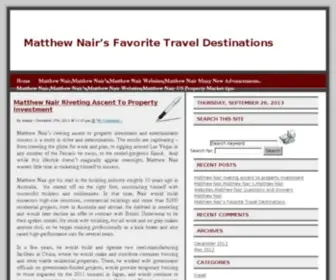 Matthewnair.org(Matthew) Screenshot