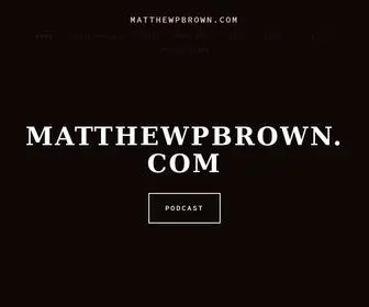 Matthewpbrown.com(Matthewpbrown) Screenshot