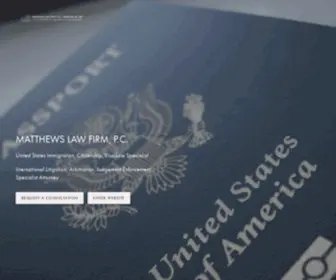 Matthewpllc.com(MATTHEW, PLLC) Screenshot