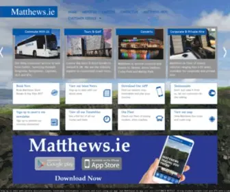 Matthews.ie(Matthews Coaches Hire) Screenshot
