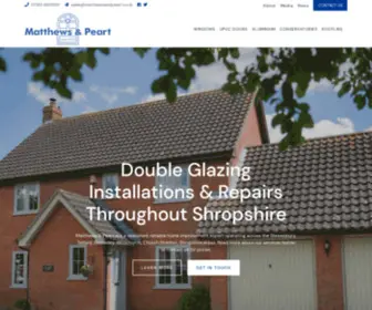 Matthewsandpeart.co.uk(Double Glazing Shrewsbury) Screenshot