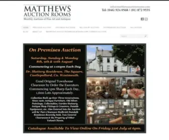 Matthewsauctionrooms.com(Matthews Auctioneers) Screenshot