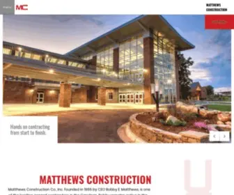 Matthewsconstruction.com(Carolina General Contractor) Screenshot