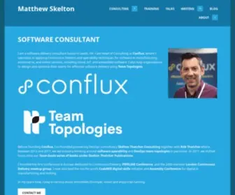 Matthewskelton.net(Consultant in Operability and Continuous Delivery at Conflux) Screenshot