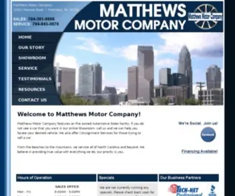 Matthewsmc.com(Matthews Motor Company) Screenshot