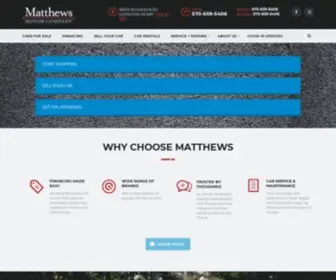 Matthewsmotorcompany.com(Matthews Motor Company) Screenshot