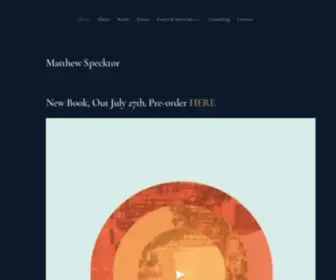 Matthewspecktor.com(Matthew Specktor) Screenshot
