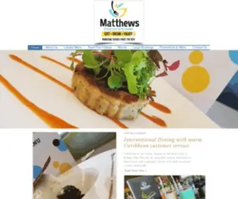 Matthewsstlucia.com(Matthews Restaurant Saint Lucia) Screenshot