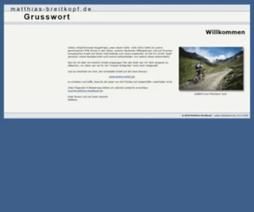 Matthias-Breitkopf.de(Vorwort zu) Screenshot