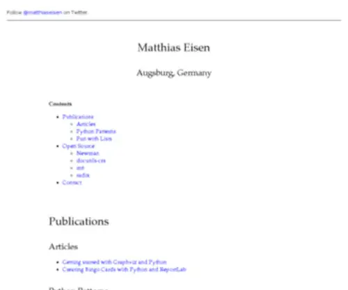 Matthiaseisen.com(Matthias Eisen) Screenshot