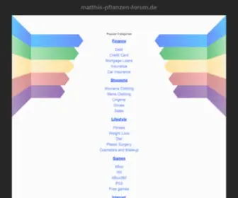 Matthis-Pflanzen-Forum.de(Matthis Pflanzen Forum) Screenshot
