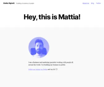 Mattiarighetti.net(Mattia Righetti) Screenshot