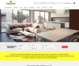 Matticoli.com(Matticoli Inmobiliaria) Screenshot
