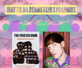Mattildabernsteinsycamore.com(MATTILDA BERNSTEIN SYCAMORE) Screenshot