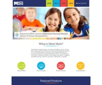 Mattimath.com(MATTI Math Interactive Learning Activities for K) Screenshot