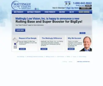 MattinglylowVision.com(Mattingly Low Vision) Screenshot