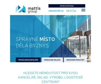 Mattisgroup.cz(Komerční účely) Screenshot