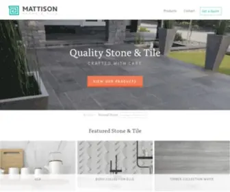 Mattisonstonetile.com(Mattison Stone & Tile) Screenshot