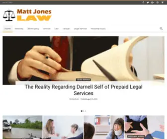 Mattjones-Law.com(Matt Jones Law) Screenshot