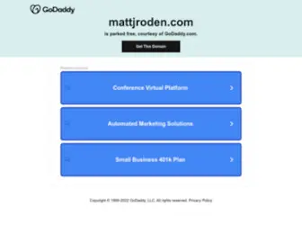 Mattjroden.com(Matt J Roden) Screenshot