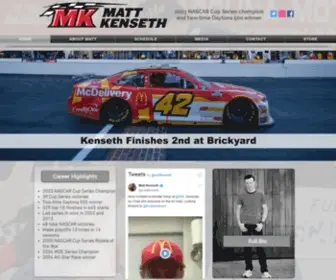 Mattkenseth.com(NASCAR Driver) Screenshot