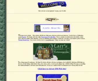 Mattlake.com(Matt's Department 56 Extravaganza and Chihuahua Wonderland) Screenshot