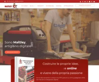 Mattley.it(Il primo blog sull'Artigianato digitale) Screenshot