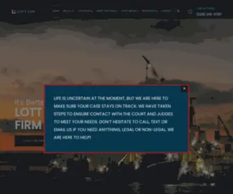 Mattlottlaw.com(Pascagoula Personal Injury Lawyer) Screenshot