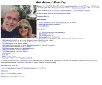 Mattmahoney.net(Matt Mahoney's) Screenshot