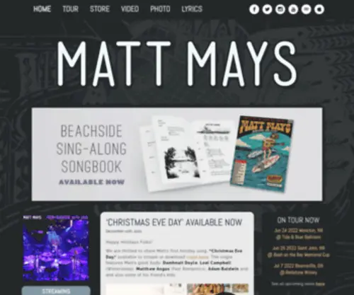 Mattmays.com(Matt Mays) Screenshot