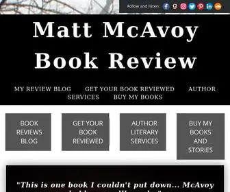 Mattmcavoy.com(Book Reviews & Beta) Screenshot