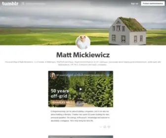 Mattmickiewicz.com(Matt Mickiewicz) Screenshot