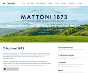 Mattoni1873.cz(MATTONI) Screenshot