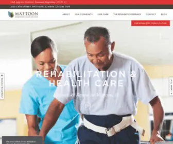 Mattoonbytutera.com(Mattoon Healthcare & Rehabilitation Center) Screenshot