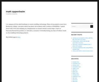 Mattoppenheim.com(Simplifying complexity) Screenshot