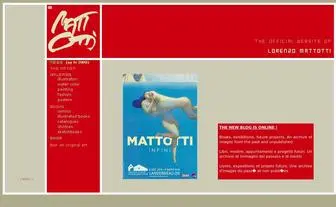 Mattotti.com(= the official website of Lorenzo Mattotti) Screenshot