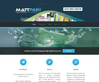 Mattpak.com(MattPak Contract Packaging & High) Screenshot