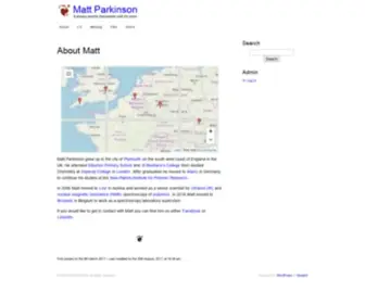 Mattparkinson.eu(Matt Parkinson) Screenshot