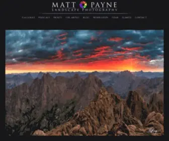 Mattpaynephotography.com(Fine Art Landscape Photography Prints) Screenshot