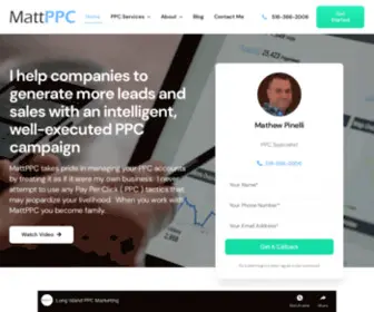 Mattppc.com(Google Adwords PPC Marketing Company) Screenshot