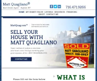 MattQuag.com(Matt Quagliano Real Estate Agent) Screenshot