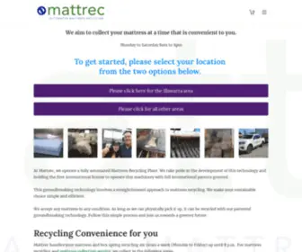 Mattrec.com(Mattress Recycling in) Screenshot