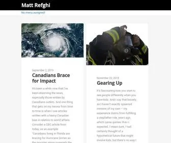 Mattrefghi.com(Matt Refghi) Screenshot