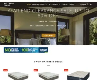 Mattress-Depot-South-Florida.com(Mattress Depot) Screenshot
