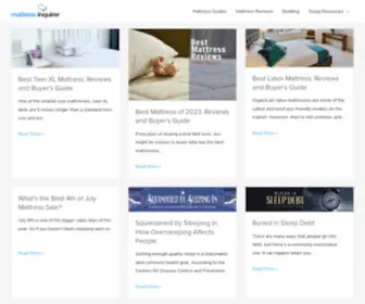 Mattress-Inquirer.com(Mattress Inquirer) Screenshot