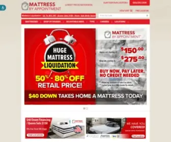 Mattressbyappointment.com(Mattress By Appointment) Screenshot