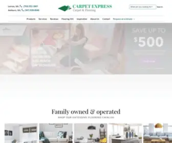 Mattresscarpetexpress.com(Flooring store in Lorton) Screenshot