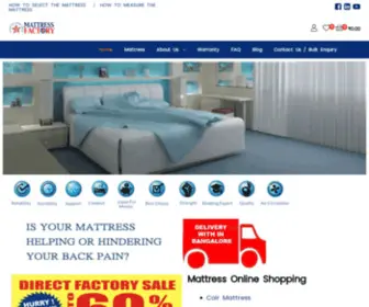 Mattressfactory.in(Best Manufacturer of Mattress in Bangalore) Screenshot