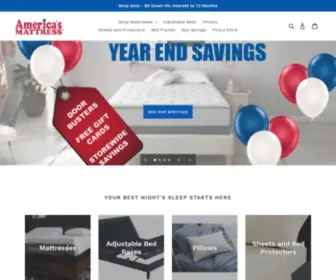 Mattressnc.com(America's Mattress NC) Screenshot